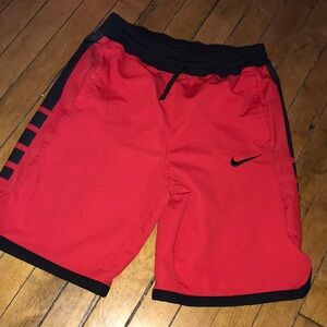 Nike Red and Black Boys' Athletic Shorts
